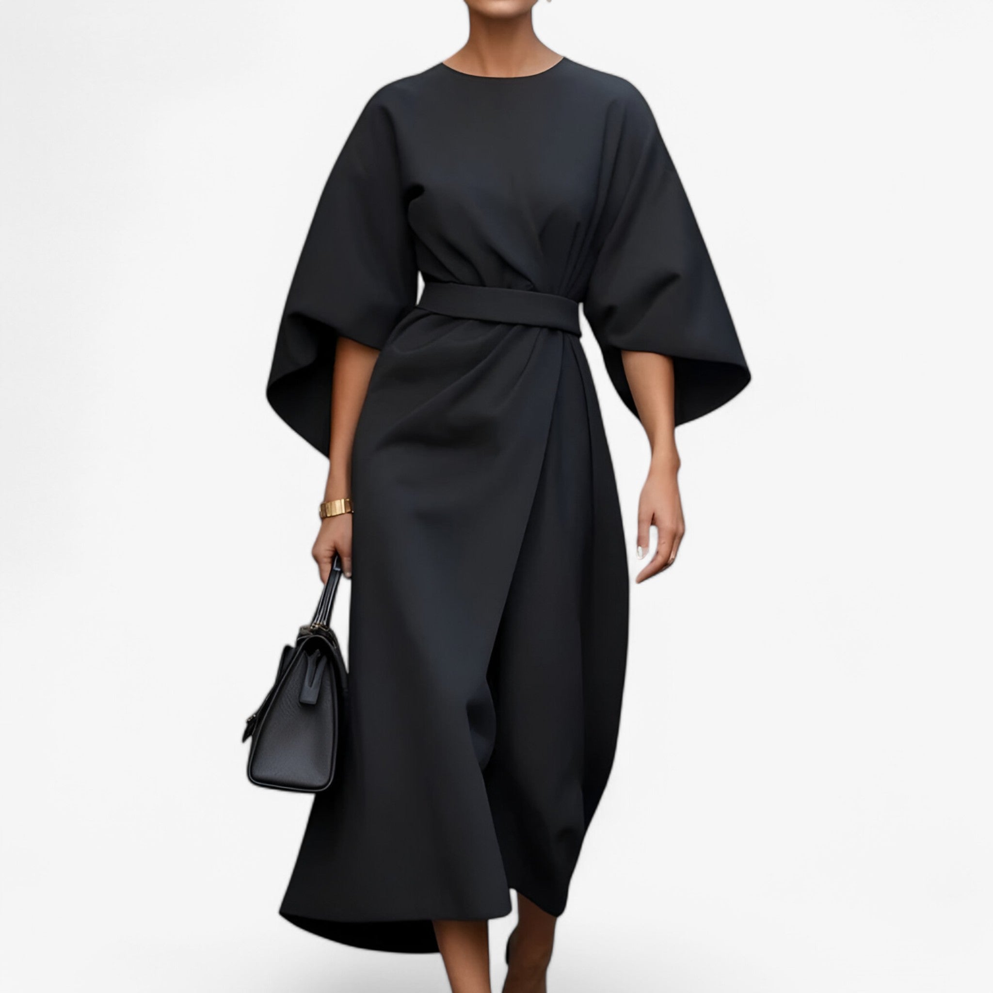 Nova | Chic asymmetric dress with a sleek, modern and elegant silhouette