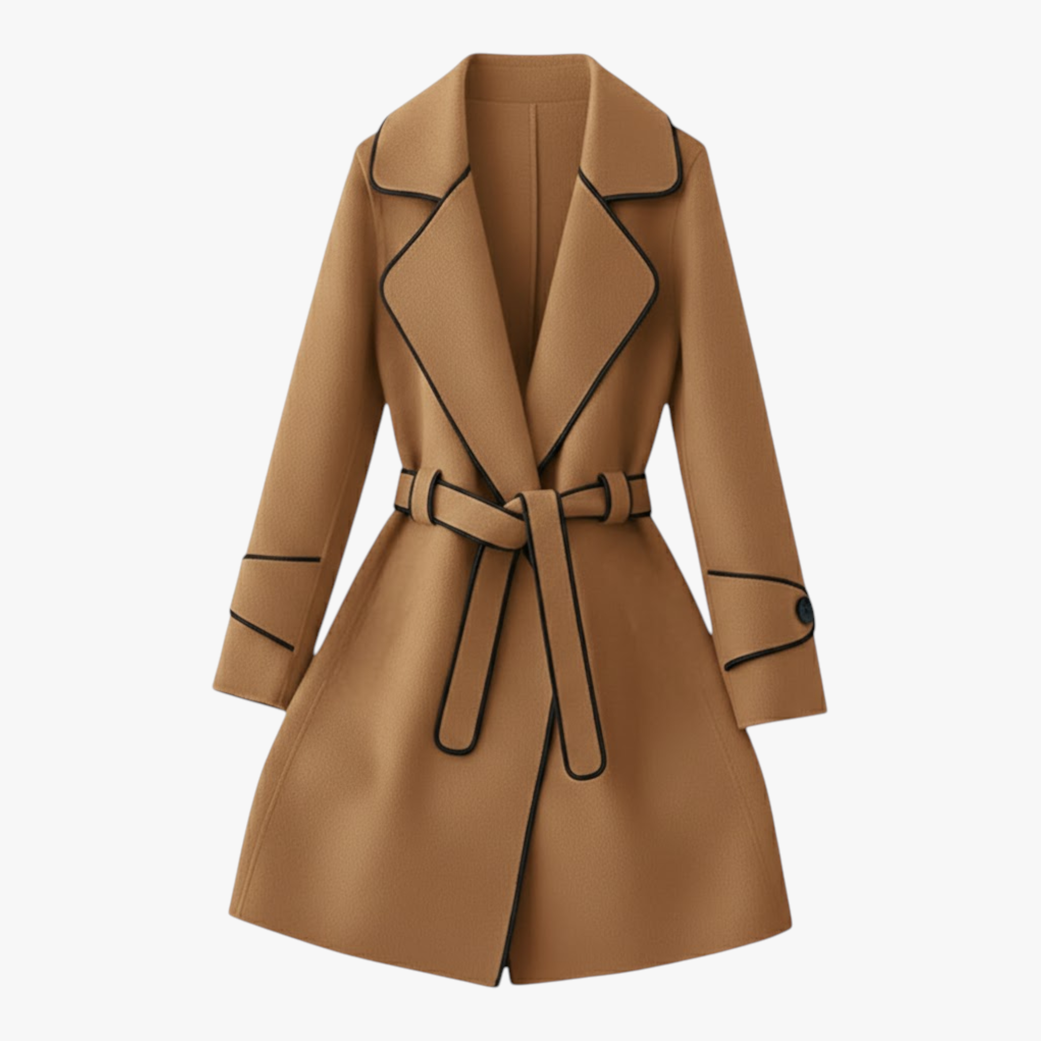 Lily Women's Belted Winter Coat — Timeless Elegance, Cozy Warmth