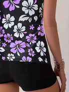 Elena Tankini-Set mit Blumenmuster – Lebhafte, schmeichelhafte Strandbademode