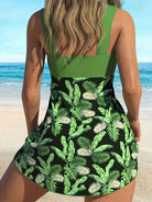 Nora Pflanzenprint Tankini-Set – Farbenfrohe botanische Bademode