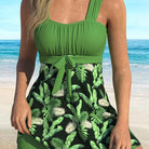 Nora Pflanzenprint Tankini-Set – Farbenfrohe botanische Bademode