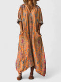 Women's Flowy Bohemian Printed Dress