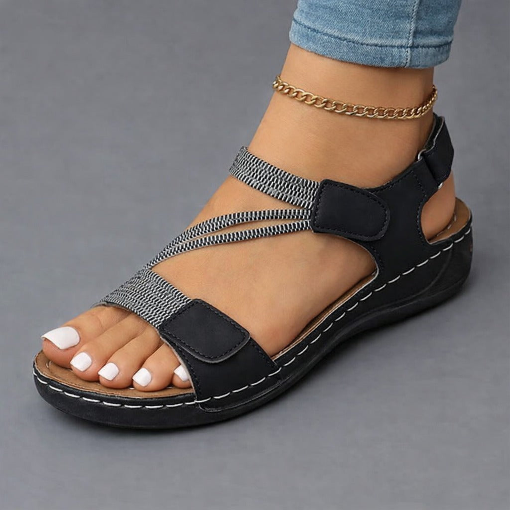 Women's Adjustable Cross-Strap Comfort Sandals