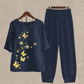 Women's Summer 2-Piece Set - Relaxed Fit, Breezy & Comfortable