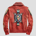 men Gebreide Adrian Vintage Jacquard Lapel Knit Cardigan Timeless Style, Cozy Comfort Vintage