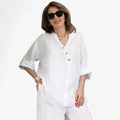 Women's Leisure Set in Cotton-Linen - Ultimate Comfort & Style