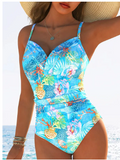 Women's Florence Ocean Print Swimsuit – Flattering Fit, Sea-inspired