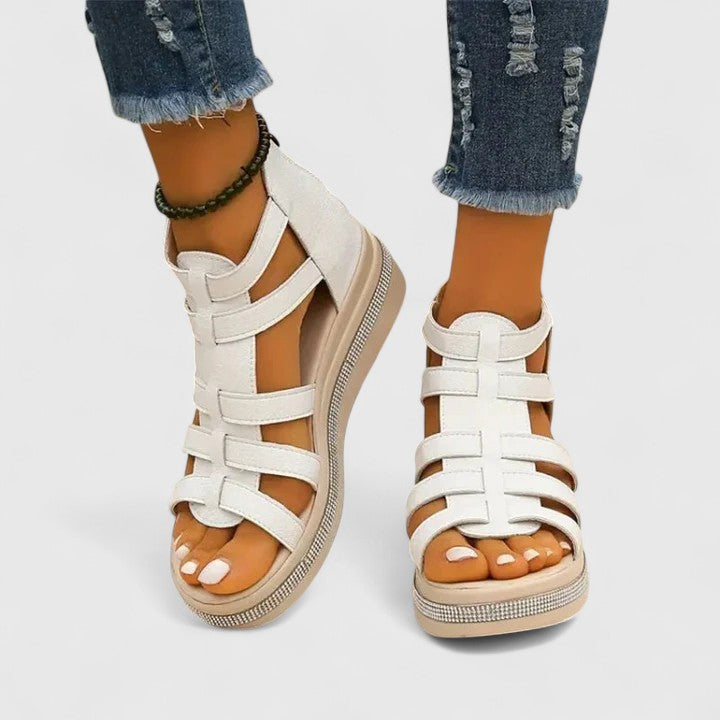 Samantha Gladiator Wedge Sandals – Elevate Your Everyday Style