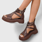 Brianna Platform Buckle Sandals - Elevate Your Everyday Style