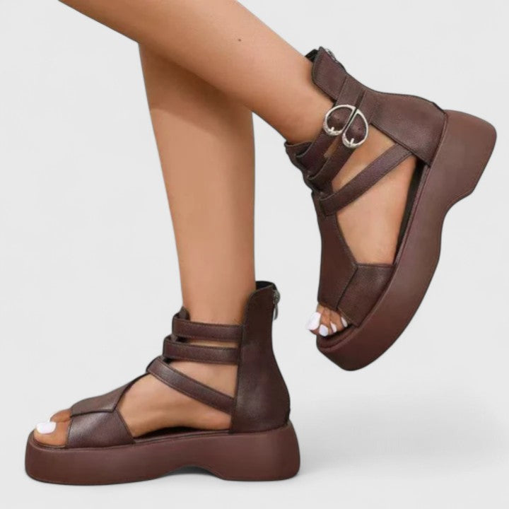 Brianna Platform Buckle Sandals - Elevate Your Everyday Style