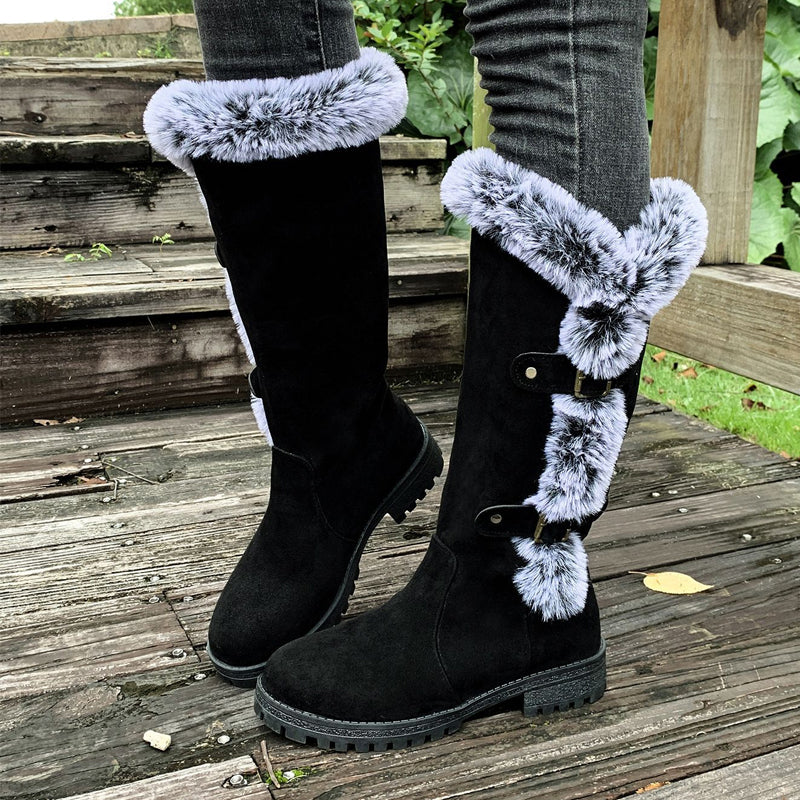 Women's Thick-Plush Mid-Calf Snow Boots - Ultra Cozy & Warm