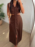 Women's Maxie Casual Off-Shoulder Dress with Open Back Details